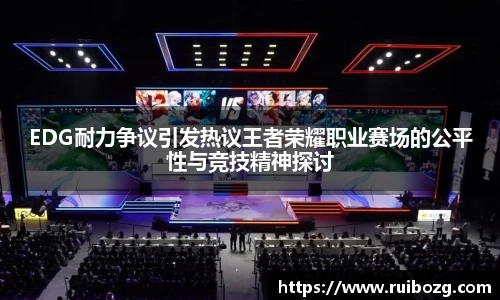 EDG耐力争议引发热议王者荣耀职业赛场的公平性与竞技精神探讨